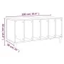 Plywood gray concrete record cabinet 100x38x48 cm by vidaXL, CD and DVD storage - Ref: Foro24-831977, Price: 65,15 €, Discoun...