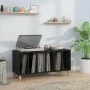 Black plywood record cabinet 100x38x48 cm by vidaXL, CD and DVD storage - Ref: Foro24-831974, Price: 67,71 €, Discount: %