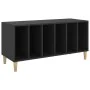 Black plywood record cabinet 100x38x48 cm by vidaXL, CD and DVD storage - Ref: Foro24-831974, Price: 67,71 €, Discount: %