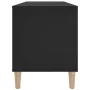 Black plywood record cabinet 100x38x48 cm by vidaXL, CD and DVD storage - Ref: Foro24-831974, Price: 67,71 €, Discount: %