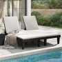 Tumbona doble de polipropileno negro 155x138x83 cm de vidaXL, Tumbonas - Ref: Foro24-364150, Precio: 342,28 €, Descuento: %