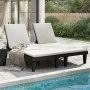 Tumbona doble de polipropileno negro 155x138x83 cm de vidaXL, Tumbonas - Ref: Foro24-364150, Precio: 336,30 €, Descuento: %