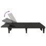 Tumbona doble de polipropileno negro 155x138x83 cm de vidaXL, Tumbonas - Ref: Foro24-364150, Precio: 342,28 €, Descuento: %