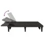 Tumbona doble de polipropileno negro 155x138x83 cm de vidaXL, Tumbonas - Ref: Foro24-364150, Precio: 336,30 €, Descuento: %