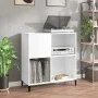 White plywood record cabinet 84.5x38x89 cm by vidaXL, CD and DVD storage - Ref: Foro24-831997, Price: 73,52 €, Discount: %