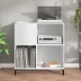 White plywood record cabinet 84.5x38x89 cm by vidaXL, CD and DVD storage - Ref: Foro24-831997, Price: 73,52 €, Discount: %