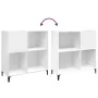White plywood record cabinet 84.5x38x89 cm by vidaXL, CD and DVD storage - Ref: Foro24-831997, Price: 73,52 €, Discount: %