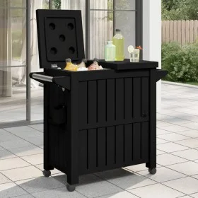 Carrito de servicio 3 en 1 polipropileno negro de vidaXL, Carros de cocina y comedor - Ref: Foro24-364169, Precio: 337,94 €, ...