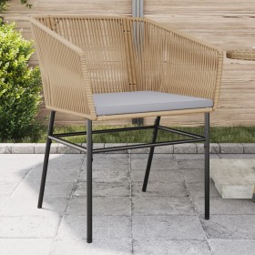 Sillones de jardín con cojines 2 uds ratán sintético marrón en Sillas de jardín | Comprar online en Foru.es
