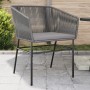 Sillones de jardín con cojines 2 uds ratán sintético gris en Sillas de jardín | Comprar online en Foru.es
