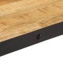 Mesa de centro con ruedas madera maciza de mango 100x55x26 cm en Mesas de centro | Comprar online en Foru.es