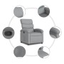Sillón reclinable de tela gris claro en Sillones | Comprar online en Foru.es