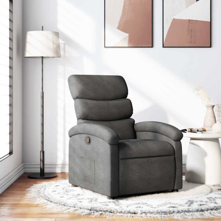 Sillón reclinable de tela gris oscuro en Sillones | Comprar online en Foru.es