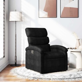 Sillón reclinable de tela negro en Sillones | Comprar online en Foru.es