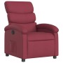 Sillón reclinable de tela rojo tinto en Sillones | Comprar online en Foru.es