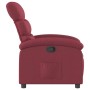 Sillón reclinable de tela rojo tinto en Sillones | Comprar online en Foru.es
