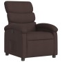 Sillón reclinable de tela marrón oscuro en Sillones | Comprar online en Foru.es