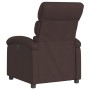 Sillón reclinable de tela marrón oscuro en Sillones | Comprar online en Foru.es