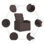 Sillón reclinable de tela marrón oscuro en Sillones | Comprar online en Foru.es