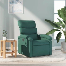 Sillón reclinable de tela verde oscuro en Sillones | Comprar online en Foru.es