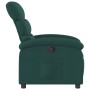 Sillón reclinable de tela verde oscuro en Sillones | Comprar online en Foru.es
