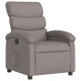Sillón reclinable de tela gris taupe en Sillones | Comprar online en Foru.es