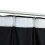 Cortinas opacas con ganchos 2 pzas terciopelo negro 140x225 cm de vidaXL, Cortinas y visillos - Ref: Foro24-134493, Precio: 5...