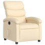 Sillón reclinable de tela crema en Sillones | Comprar online en Foru.es
