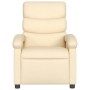Sillón reclinable de tela crema en Sillones | Comprar online en Foru.es