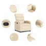 Sillón reclinable de tela crema en Sillones | Comprar online en Foru.es