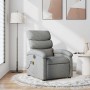 Sillón reclinable de masaje de tela gris claro en Sillones | Comprar online en Foru.es
