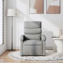 Sillón reclinable de masaje de tela gris claro en Sillones | Comprar online en Foru.es