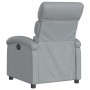 Sillón reclinable de masaje de tela gris claro en Sillones | Comprar online en Foru.es