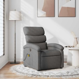 Sillón de masaje reclinable de tela gris oscuro en Sillones | Comprar online en Foru.es