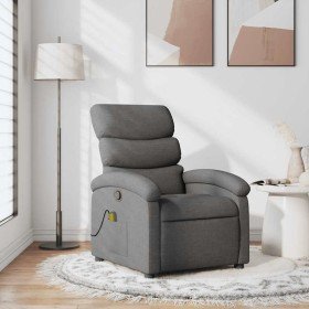 Sillón de masaje reclinable de tela gris oscuro en Sillones | Comprar online en Foru.es
