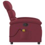Sillón de masaje reclinable de tela color vino tinto en Sillones | Comprar online en Foru.es