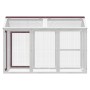 Corral de madera maciza pino color moca 141x94x104 cm de vidaXL, Jaulas y habitáculos para animales pequeños - Ref: Foro24-17...