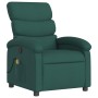 Sillón de masaje reclinable de tela verde oscuro en Sillones | Comprar online en Foru.es