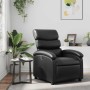 Sillón reclinable de cuero sintético negro en Sillones | Comprar online en Foru.es