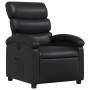 Sillón reclinable de cuero sintético negro en Sillones | Comprar online en Foru.es