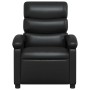 Sillón reclinable de cuero sintético negro en Sillones | Comprar online en Foru.es