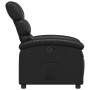 Sillón reclinable de cuero sintético negro en Sillones | Comprar online en Foru.es