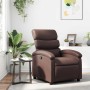 Sillón reclinable de cuero sintético marrón en Sillones | Comprar online en Foru.es