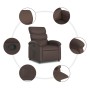 Sillón reclinable de cuero sintético marrón en Sillones | Comprar online en Foru.es
