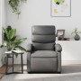 Sillón reclinable de cuero sintético gris en Sillones | Comprar online en Foru.es
