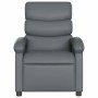 Sillón reclinable de cuero sintético gris en Sillones | Comprar online en Foru.es