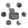 Sillón reclinable de cuero sintético gris en Sillones | Comprar online en Foru.es