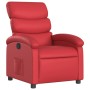 Sillón reclinable de cuero sintético rojo en Sillones | Comprar online en Foru.es