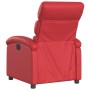 Sillón reclinable de cuero sintético rojo en Sillones | Comprar online en Foru.es