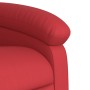 Sillón reclinable de cuero sintético rojo en Sillones | Comprar online en Foru.es